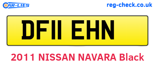 DF11EHN are the vehicle registration plates.