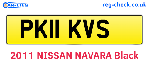 PK11KVS are the vehicle registration plates.