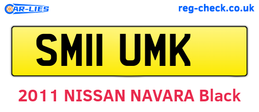 SM11UMK are the vehicle registration plates.