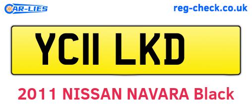YC11LKD are the vehicle registration plates.