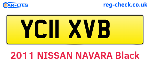 YC11XVB are the vehicle registration plates.