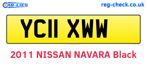 YC11XWW are the vehicle registration plates.