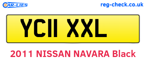 YC11XXL are the vehicle registration plates.