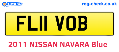 FL11VOB are the vehicle registration plates.