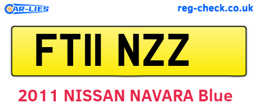 FT11NZZ are the vehicle registration plates.