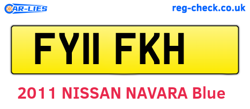FY11FKH are the vehicle registration plates.