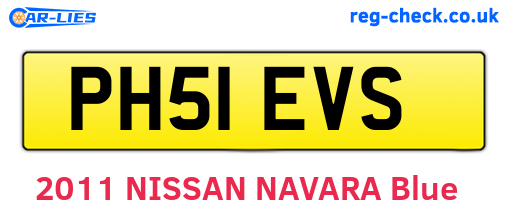 PH51EVS are the vehicle registration plates.