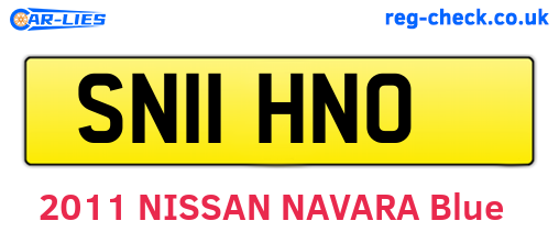 SN11HNO are the vehicle registration plates.