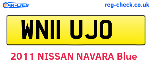 WN11UJO are the vehicle registration plates.