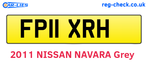 FP11XRH are the vehicle registration plates.