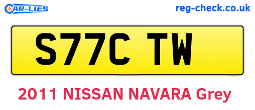S77CTW are the vehicle registration plates.