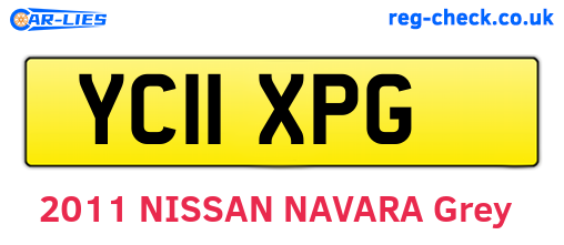 YC11XPG are the vehicle registration plates.