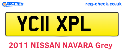 YC11XPL are the vehicle registration plates.