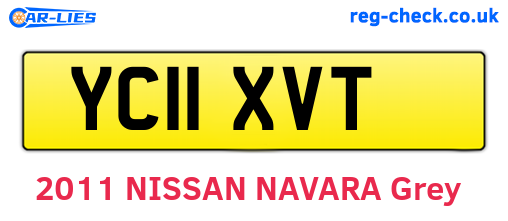 YC11XVT are the vehicle registration plates.