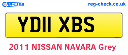 YD11XBS are the vehicle registration plates.