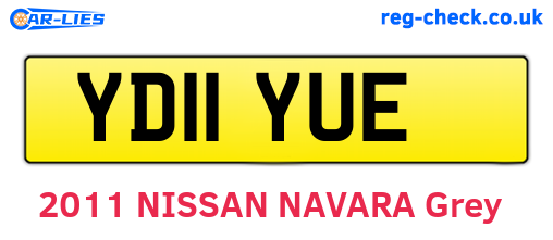YD11YUE are the vehicle registration plates.