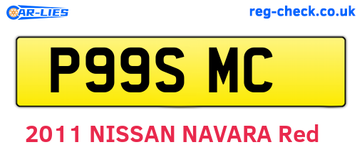 P99SMC are the vehicle registration plates.
