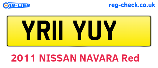 YR11YUY are the vehicle registration plates.