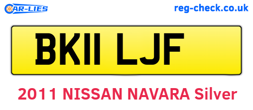 BK11LJF are the vehicle registration plates.