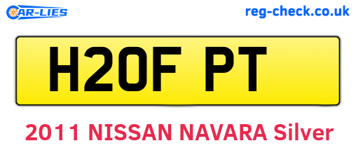 H20FPT are the vehicle registration plates.