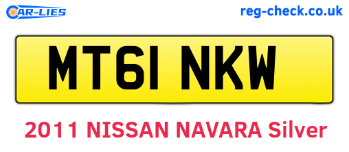 MT61NKW are the vehicle registration plates.