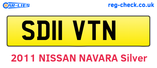 SD11VTN are the vehicle registration plates.