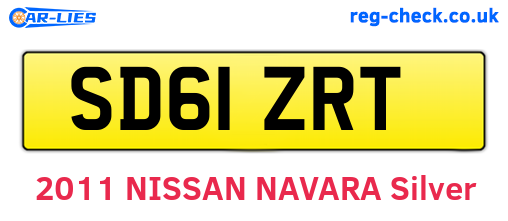 SD61ZRT are the vehicle registration plates.