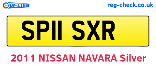 SP11SXR are the vehicle registration plates.