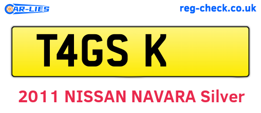 T4GSK are the vehicle registration plates.