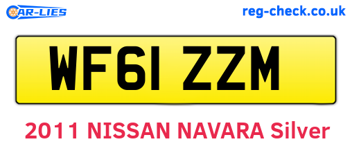 WF61ZZM are the vehicle registration plates.