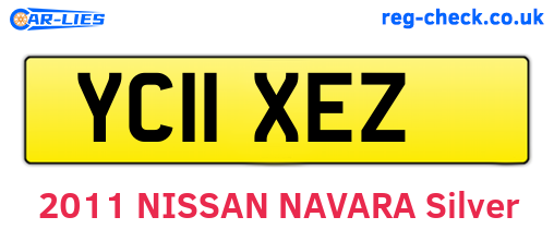 YC11XEZ are the vehicle registration plates.