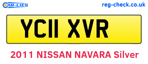 YC11XVR are the vehicle registration plates.