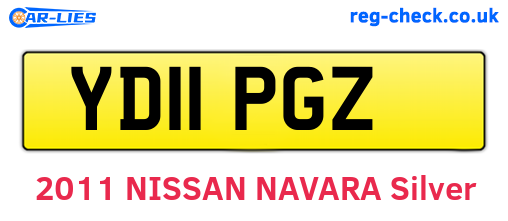YD11PGZ are the vehicle registration plates.