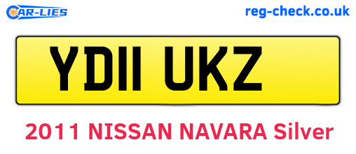 YD11UKZ are the vehicle registration plates.
