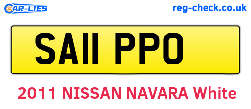 SA11PPO are the vehicle registration plates.