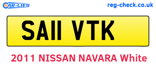 SA11VTK are the vehicle registration plates.