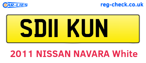 SD11KUN are the vehicle registration plates.