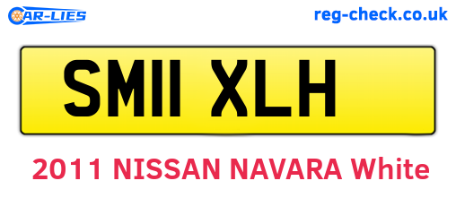 SM11XLH are the vehicle registration plates.