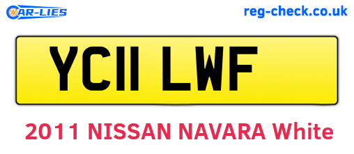 YC11LWF are the vehicle registration plates.