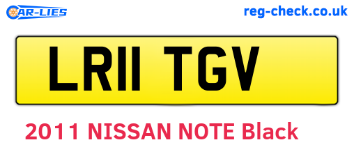 LR11TGV are the vehicle registration plates.