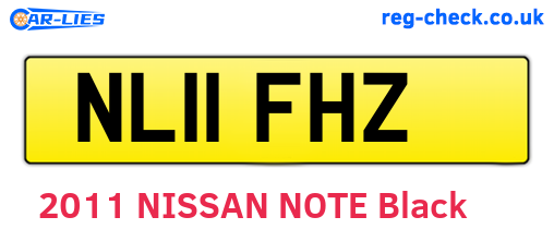 NL11FHZ are the vehicle registration plates.