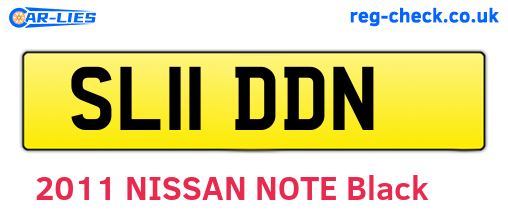 SL11DDN are the vehicle registration plates.