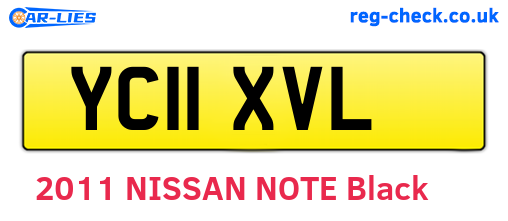 YC11XVL are the vehicle registration plates.