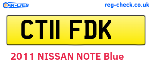 CT11FDK are the vehicle registration plates.