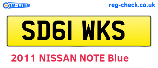 SD61WKS are the vehicle registration plates.