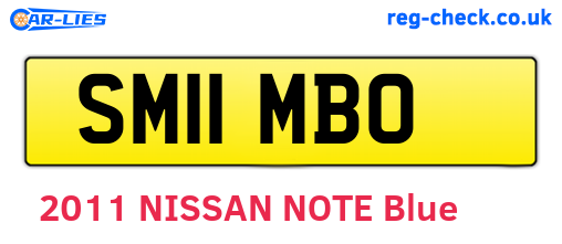 SM11MBO are the vehicle registration plates.
