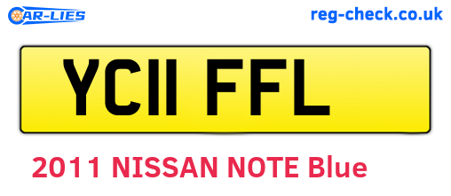 YC11FFL are the vehicle registration plates.