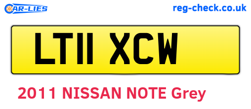 LT11XCW are the vehicle registration plates.