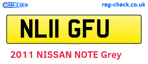NL11GFU are the vehicle registration plates.