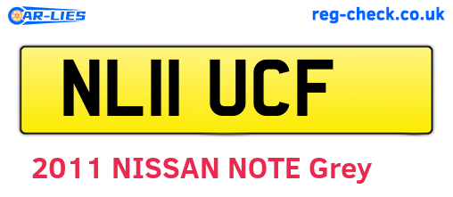 NL11UCF are the vehicle registration plates.